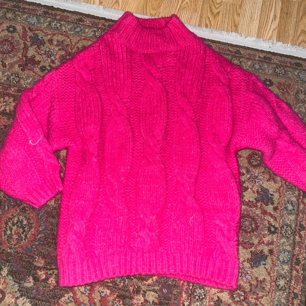 NWT Altar’d state hot pink sweater - Picture 2 of 4